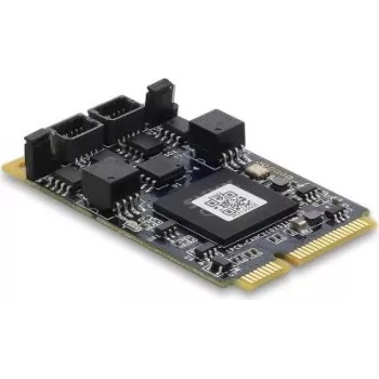 DELOCK 63002 CAN 2.0 / CAN FD Mini PCIe-liitäntäkortti, 2 x D-Sub 9 Pin, jopa 8 Mbps, galvaaninen erotus & ylijännitesuojaus