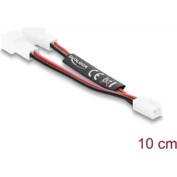 Delock Y-splitter tuuletinkaapeli 1x 2-Pin naaras 2x 2-Pin uros 10 cm