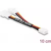 Delock Y-Fan-kaapeli 1 x 3-Pin naaras 2 x 3-Pin uros 10 cm