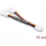 Delock Y-Fan-kaapeli 1 x 3-Pin naaras 2 x 3-Pin uros 10 cm