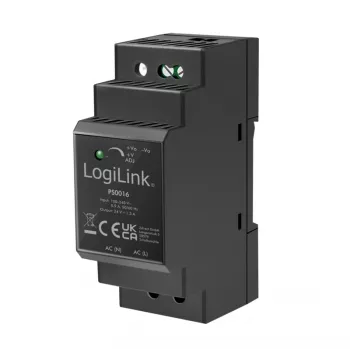 LogiLink PS0016 DIN-kiskoon asennettava virtalähde, 36 W 24 V