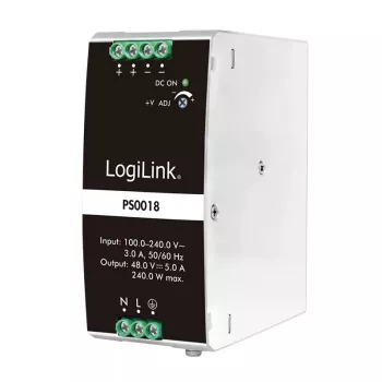 LogiLink Professional kiskokiinnitteinen virtalähde 240 W 48 V