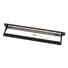 LogiLink Modular 24-porttinen Cat.6A Keystone-patchpaneeli, 19 tuumaa/1U, musta, EconLine