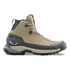 Salewa Puez Leather Mid PTX naisten vaelluskengät Quicksand/Onyx koko 36.5