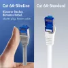 LogiLink Cat.6A ohut S/FTP LSZH patch-kaapeli, harmaa, 10m, SlimLine