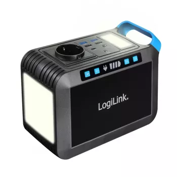 LogiLink voimalaitos 200W, 148Wh Li-ion, puhdas siniaalto, USB-C PD 45W, LED-valo