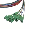 LogiLink kuitu-pigtail-sarja 12 x LC/APC OS2 (G657.A1), 2m, värillinen, vihreä liitin