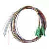 LogiLink kuitu-pigtail-sarja 12 x LC/APC OS2 (G657.A1), 2m, värillinen, vihreä liitin