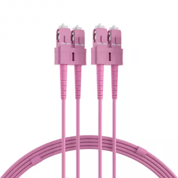EFB Elektronik O0318.1-1.2 SC duplex OM4 monimuoto kuitu-patch-kaapeli, 1m, violetti, LSZH