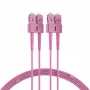 EFB Elektronik O0318.1-1.2 SC duplex OM4 monimuoto kuitu-patch-kaapeli, 1m, violetti, LSZH