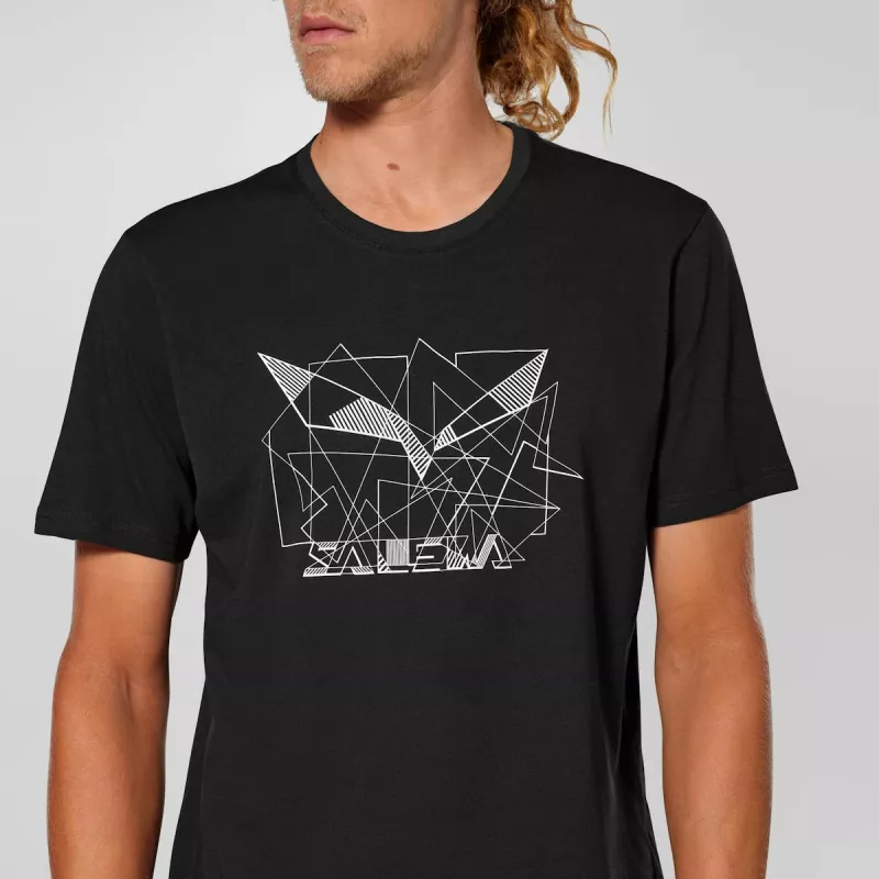 Salewa miesten Eagle Geometric T-paita Black Out - koko L