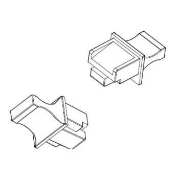 EFB RJ45 sokkeliitin, musta, 100 kpl pakkaus