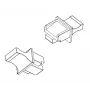 EFB RJ45 sokkeliitin, musta, 100 kpl pakkaus