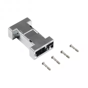 EFB ELEKTRONIK EB0909MV2 metalloitu tyhjä liitäntäkotelo, 1-portti Keystone, hopea