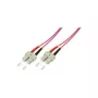 LogiLink OM4 SC/SC Duplex monimuotokuitu-patchkaapeli, 3,0 m, LSZH violetti