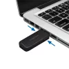 LogiLink AU0054 USB-A porttitulppa 1 avaimella ja 4 lukolla, matkaversio, musta