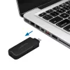 LogiLink AU0054 USB-A porttitulppa 1 avaimella ja 4 lukolla, matkaversio, musta
