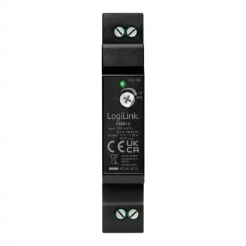 LOGILINK DIN-kiskokiinnitteinen virtalähde 15 W / 12 V