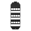 LOGILINK Keystone-lattiarasian kehys 3 x 4 Keystone-moduulille, musta