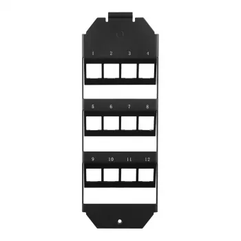 LOGILINK Keystone-lattiarasian kehys 3 x 4 Keystone-moduulille, musta