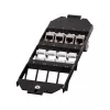 LOGILINK Keystone-lattiarasian kehys 3 x 4 Keystone-moduulille, musta