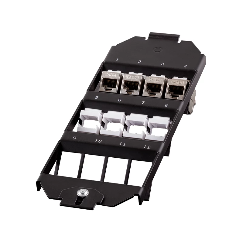 LOGILINK Keystone-lattiarasian kehys 3 x 4 Keystone-moduulille, musta