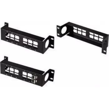 LogiLink 10 tuuman Keystone-patchpaneeli, 12-porttinen, musta RAL 9005, 1,5U, teräs, suojaamaton