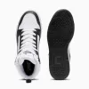 Puma Rebound V6 Mid lasten sneakerit valkoinen musta 393831 01 koko 38