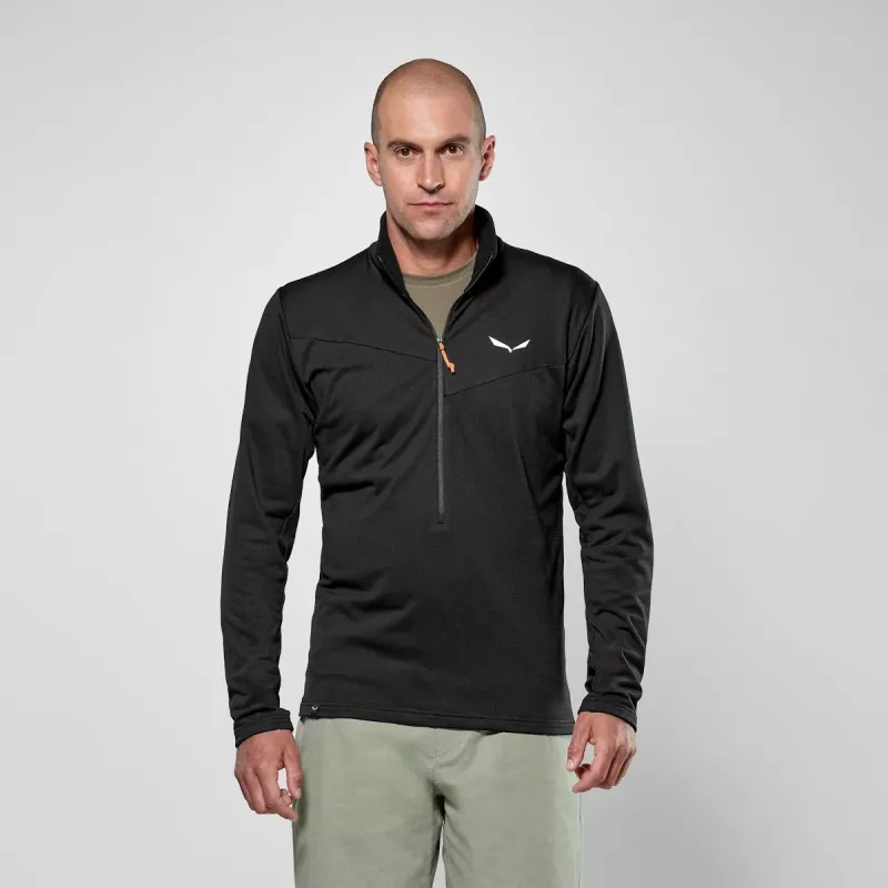 Salewa Puez Cammino Polarlite Half-Zip fleece-takki miesten - Black Out, koko M