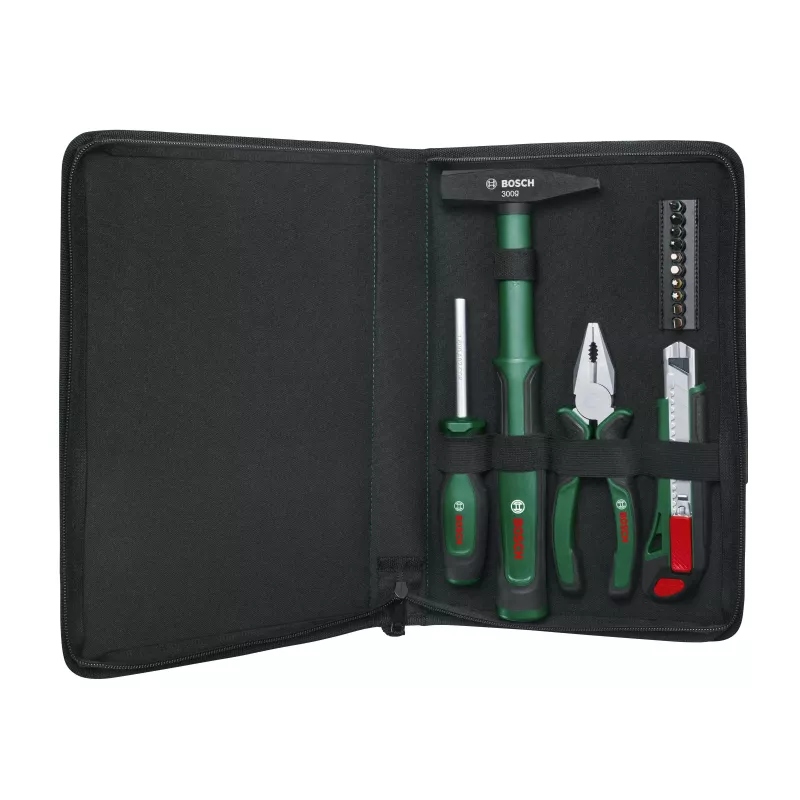 BOSCH Easy Starter 14-osainen käsityökalusarja ja laukku