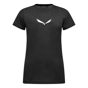 Salewa naisten Solid Dry t-paita Black Out koko L