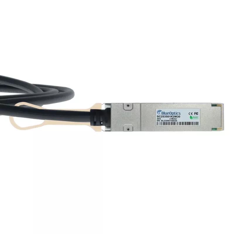 BlueOptics Check Point CPAC-TR-40SPLIT-QSFP-2M yhteensopiva BlueLAN QSFP DAC SC253501K2M30