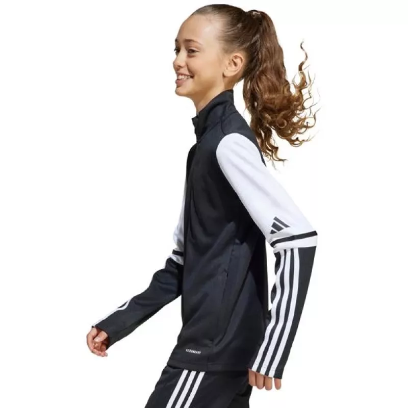 adidas Squadra 25 huppari lasten musta/valkoinen 128 cm