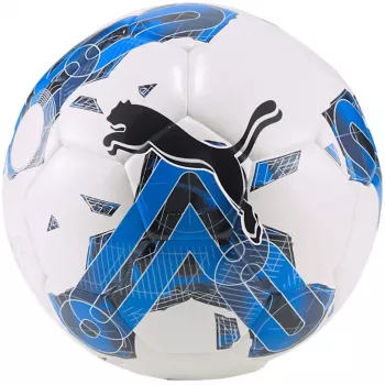 PUMA Orbita 5 Hybrid jalkapallo koko 4 valkoinen sininen Glimmer Puma musta