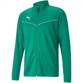 PUMA teamRISE harjoituspolyesteritakki vihreä 657392 05 S - miesten jalkapallotakki vetoketjulla