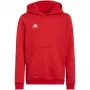 adidas Entrada 22 huppari lasten punainen collegepaita 116