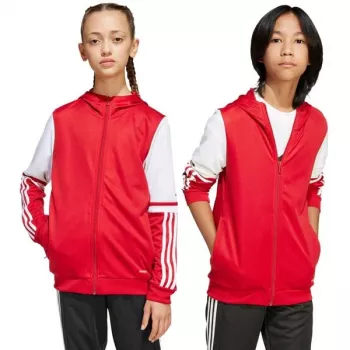 adidas Squadra 25 huppari lasten unisex punainen/valkoinen JD4801 koko 128 cm