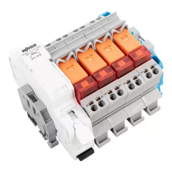 WAGO 821-507 liitäntärelemoduuli, 24 V DC, 1 vaihtokosketin, Push-in CAGE CLAMP, Westnetz-yhteensopiva