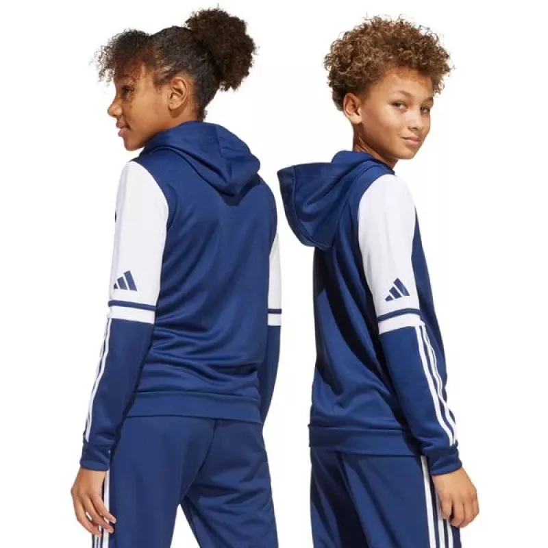 adidas Squadra 25 lasten huppari Team Navy Blue/valkoinen koko 152