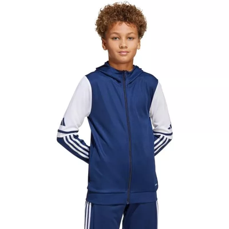 adidas Squadra 25 lasten huppari Team Navy Blue/valkoinen koko 152