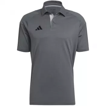 adidas Tiro 23 Competition polo t-paita harmaa Vier/musta HU1344 S