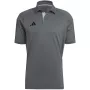 adidas Tiro 23 Competition polo t-paita harmaa Vier/musta HU1344 S