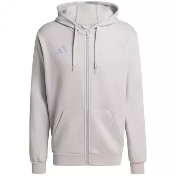 adidas Entrada 26 Full Zip huppari miesten harmaa Six/musta koko S