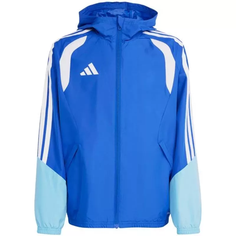 adidas Tiro 26 Competition All Weather junior takki Team Navy Blue 2 / valkoinen 140 cm