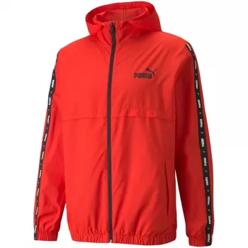 PUMA ESS+ Tape windbreaker miesten takki punainen