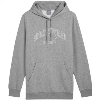 PUMA Essentials+ Logo LAB Gradient Hoodie FL Grey miesten fleece-paita koko L