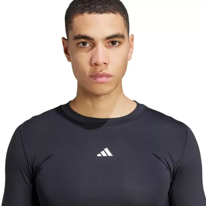 adidas Techfit pitkähihainen treenipaita miesten musta L