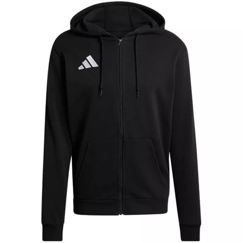 adidas Entrada 26 full zip -huppari miehille musta L