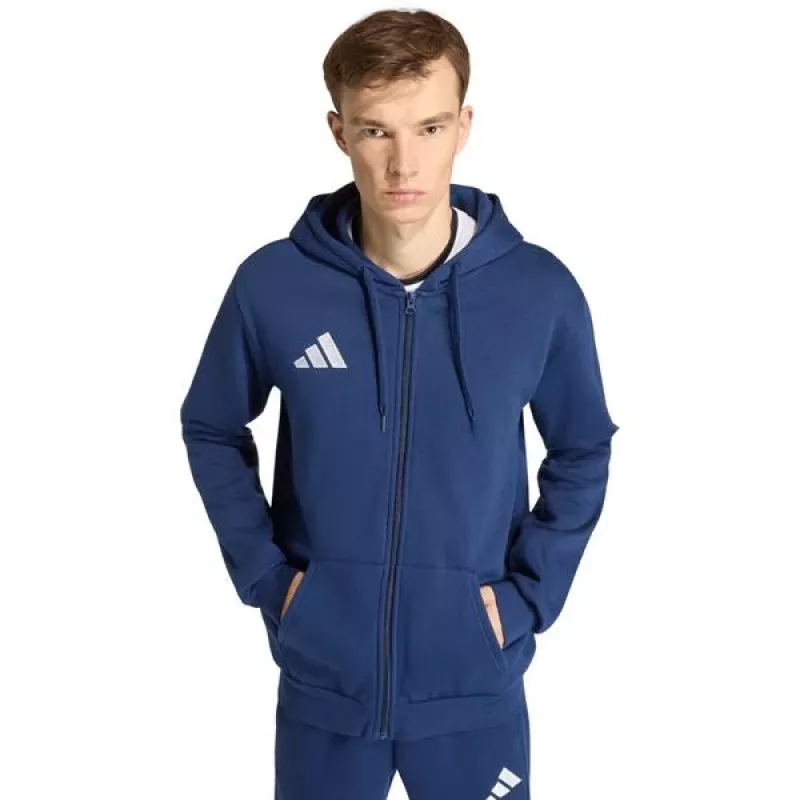 adidas miesten Entrada 26 Full Zip -huppari Navy M