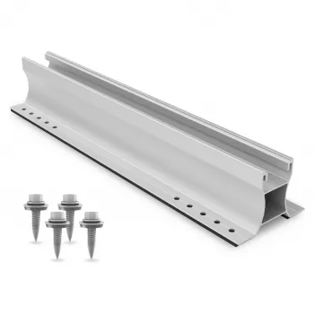 K2 Systems Home K2 2004596 MiniRail 60 -sarja - 600 mm alumiininen aurinkopaneelikisko trapetsipeltikatoille